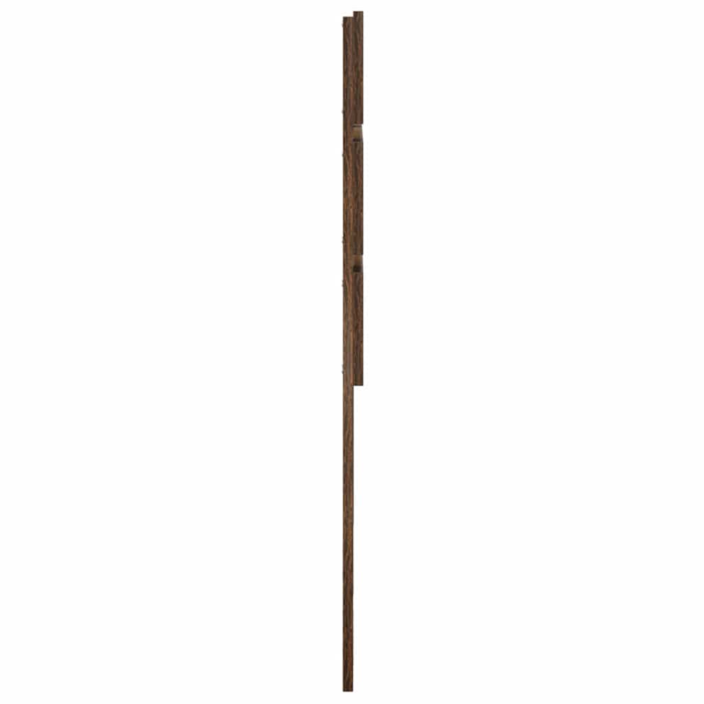 Hoofdbord Met Hoofdeinde Bewerkt Hout 120 cm Gerookt eiken