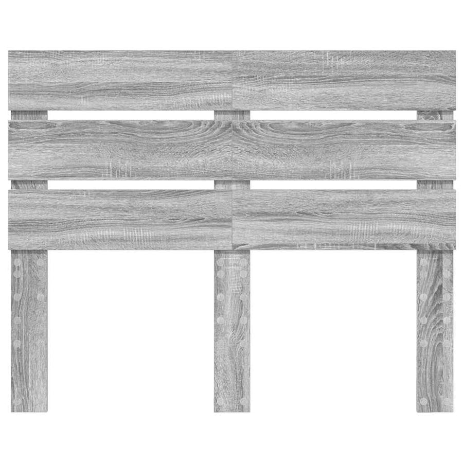 Hoofdbord Met Hoofdeinde Bewerkt Hout 120 cm Grijs sonoma
