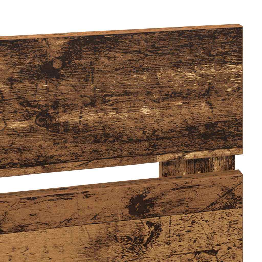 Hoofdbord Met Hoofdeinde Oudhout Bewerkt Hout 120 cm Oud hout