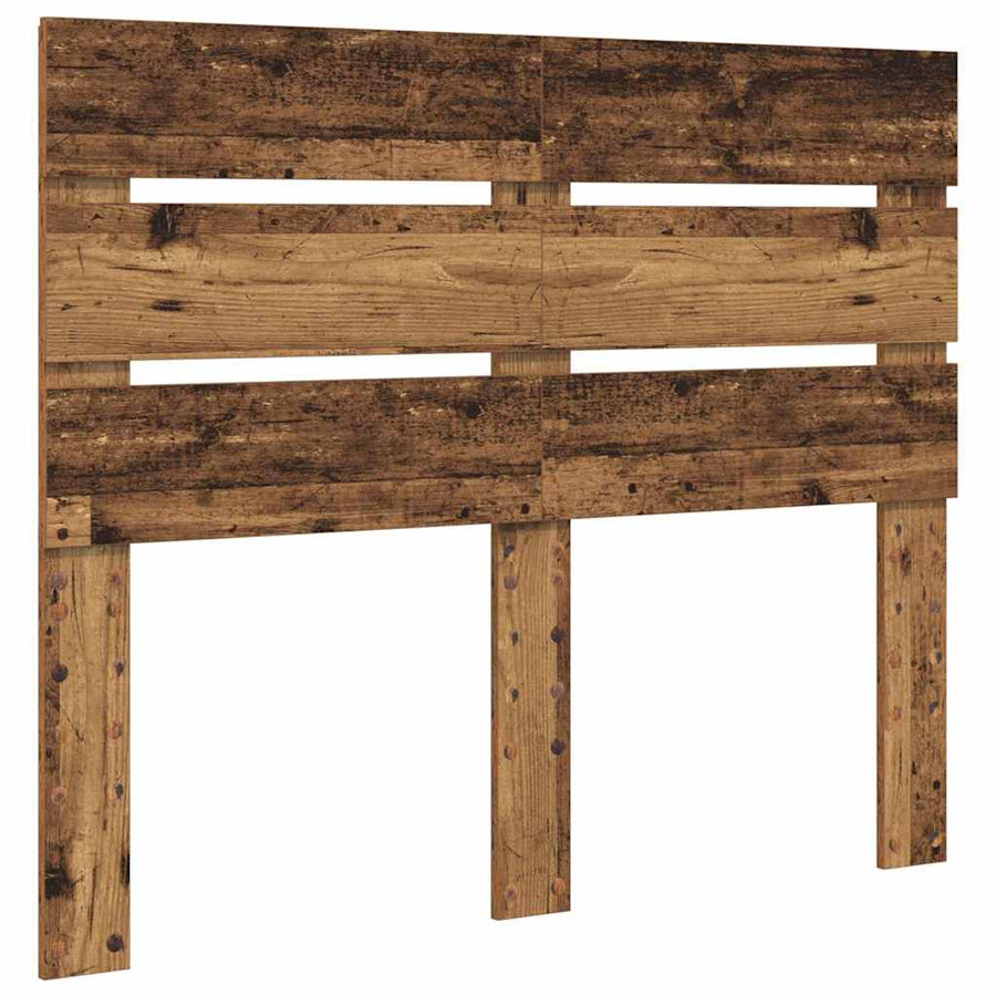 Hoofdbord Met Hoofdeinde Oudhout Bewerkt Hout 120 cm Oud hout