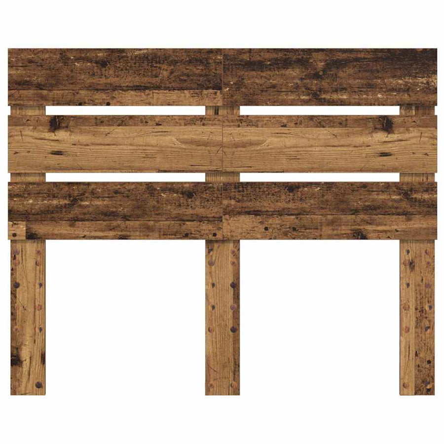 Hoofdbord Met Hoofdeinde Oudhout Bewerkt Hout 120 cm Oud hout