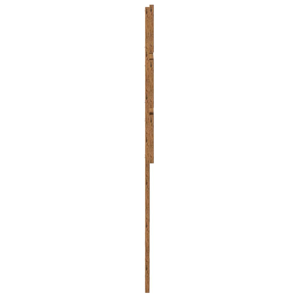 Hoofdbord Met Hoofdeinde Oudhout Bewerkt Hout 120 cm Oud hout