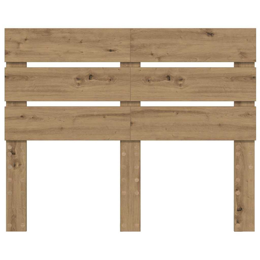 Hoofdbord Met Hoofdeinde Artisan Eiken Bewerkt Hout 120 cm artisanaal eikenkleurig