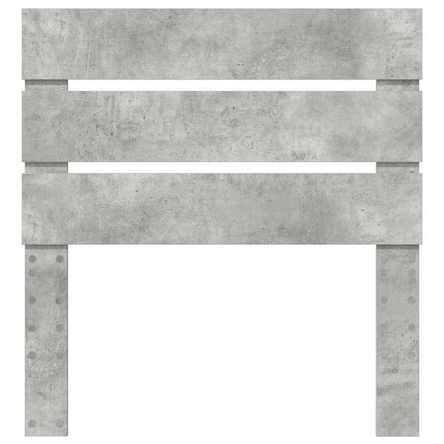 Hoofdbord Met Hoofdeinde Beton Grijs Bewerkt Hout 100 cm Betongrijs