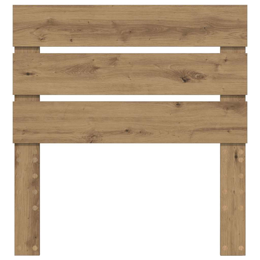 Hoofdbord Met Hoofdeinde Artisan Eiken Bewerkt Hout 100 cm artisanaal eikenkleurig
