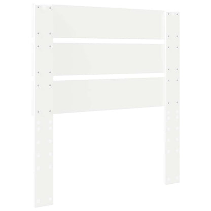 Hoofdbord Met Hoofdeinde Bewerkt Hout 90 cm Wit