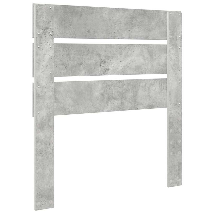 Hoofdbord Met Hoofdeinde Beton Grijs Bewerkt Hout 90 cm Betongrijs