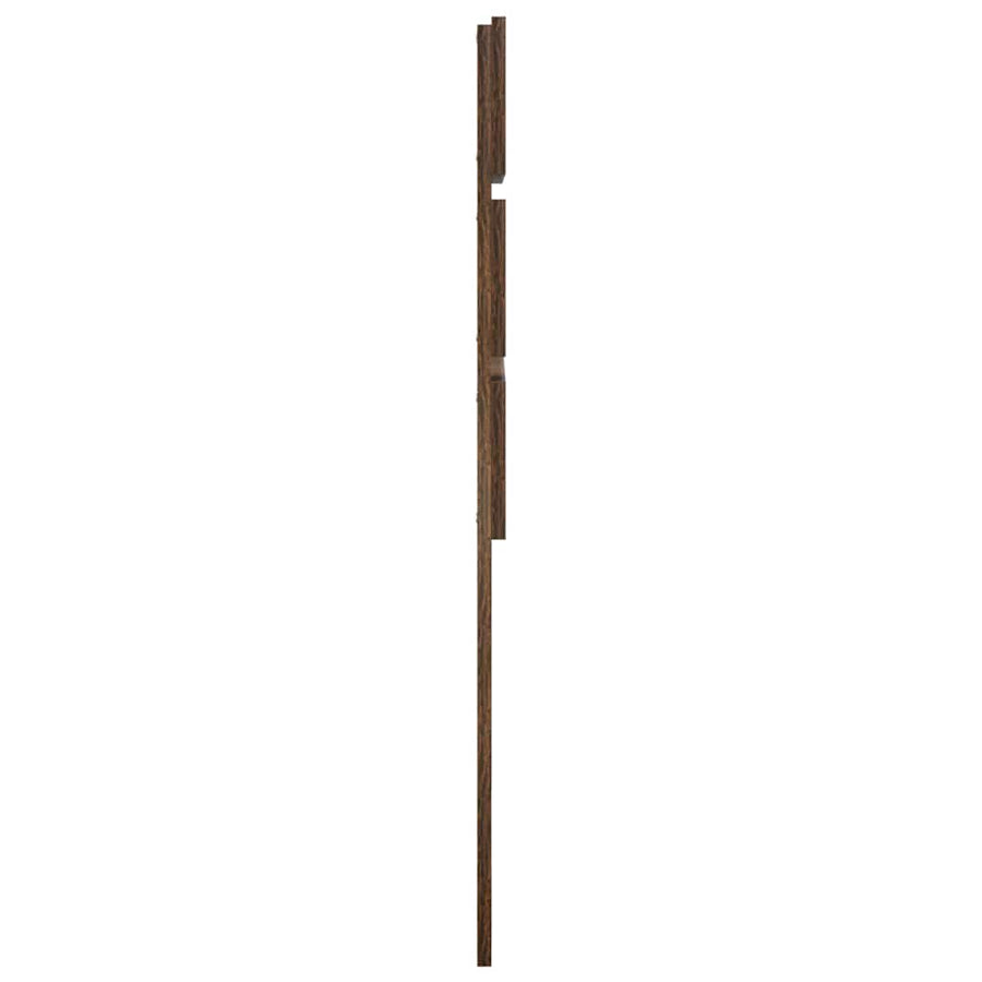 Hoofdbord Met Hoofdeinde Bewerkt Hout 90 cm Gerookt eiken