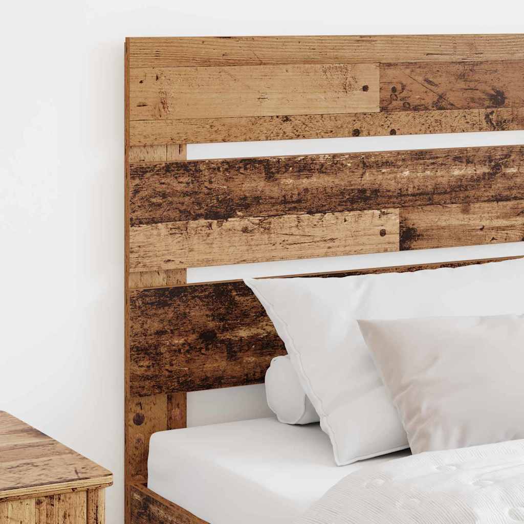 Hoofdbord Met Hoofdeinde Oudhout Bewerkt Hout 90 cm Oud hout