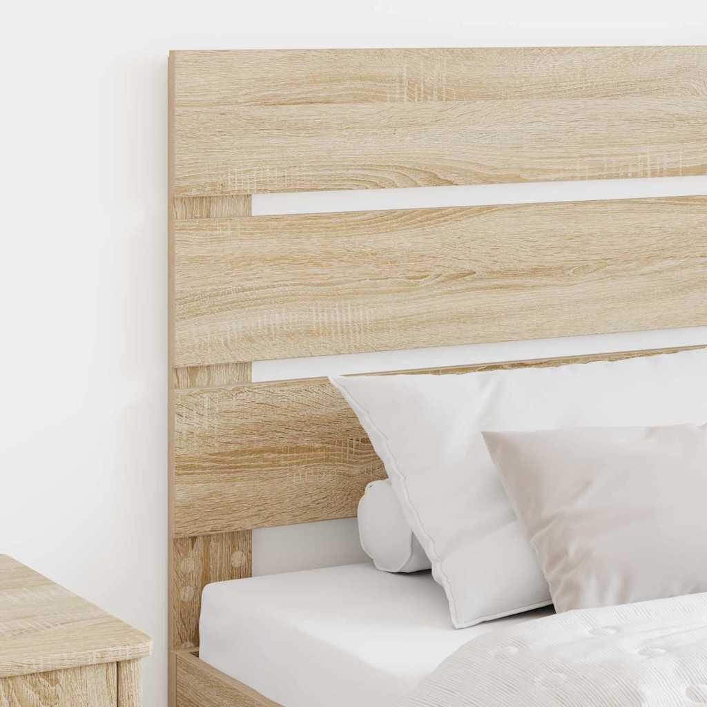 Hoofdbord Met Hoofdeinde Bewerkt Hout 80 cm Sonoma eiken