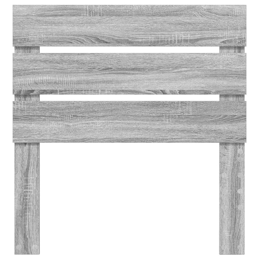 Hoofdbord Met Hoofdeinde Bewerkt Hout 80 cm Grijs sonoma