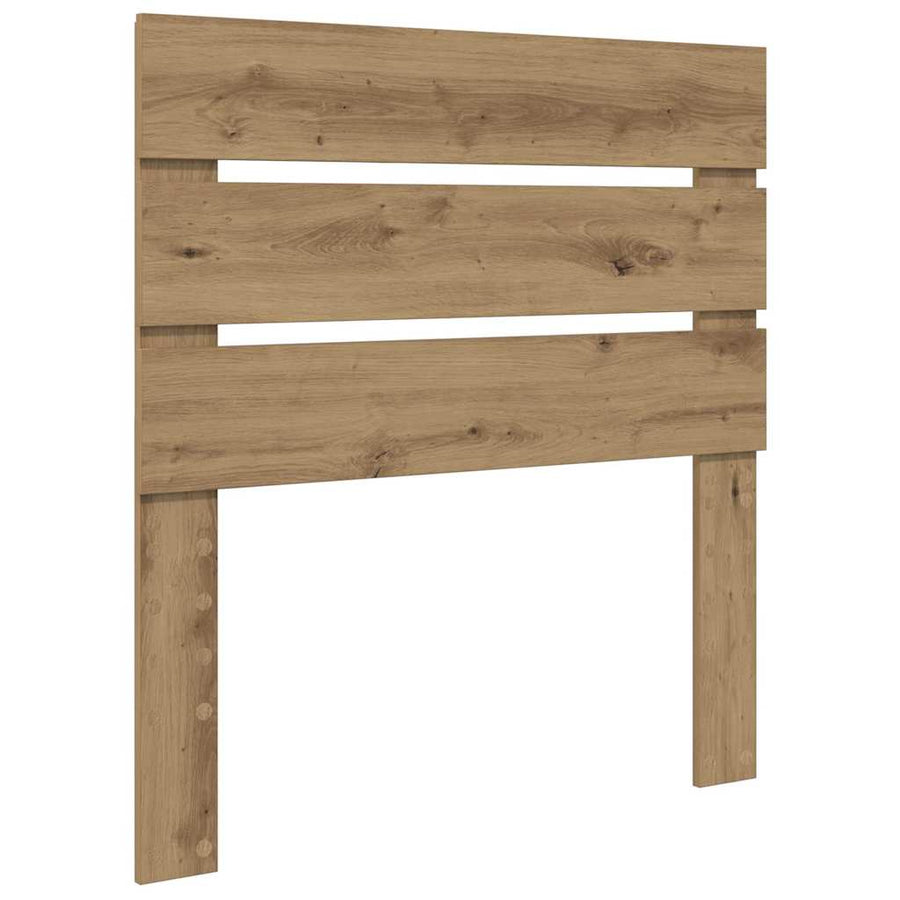 Hoofdbord Met Hoofdeinde Artisan Eiken Bewerkt Hout 80 cm artisanaal eikenkleurig