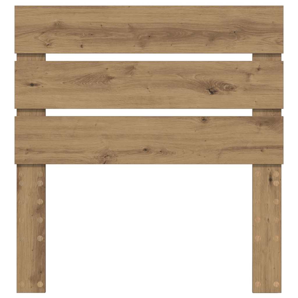 Hoofdbord Met Hoofdeinde Artisan Eiken Bewerkt Hout 80 cm artisanaal eikenkleurig