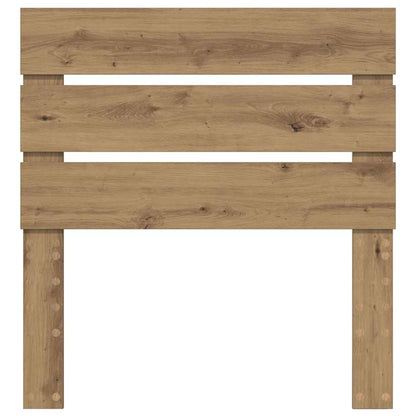 Hoofdbord Met Hoofdeinde Artisan Eiken Bewerkt Hout 80 cm artisanaal eikenkleurig