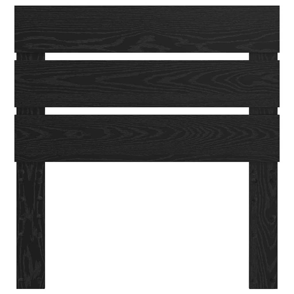 Hoofdbord Met Hoofdeinde Bewerkt Hout 75 cm Zwart eiken