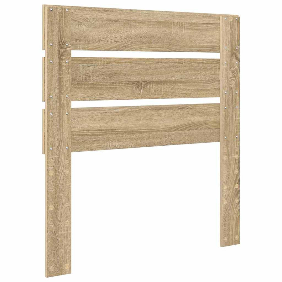 Hoofdbord Met Hoofdeinde Bewerkt Hout 75 cm Sonoma eiken