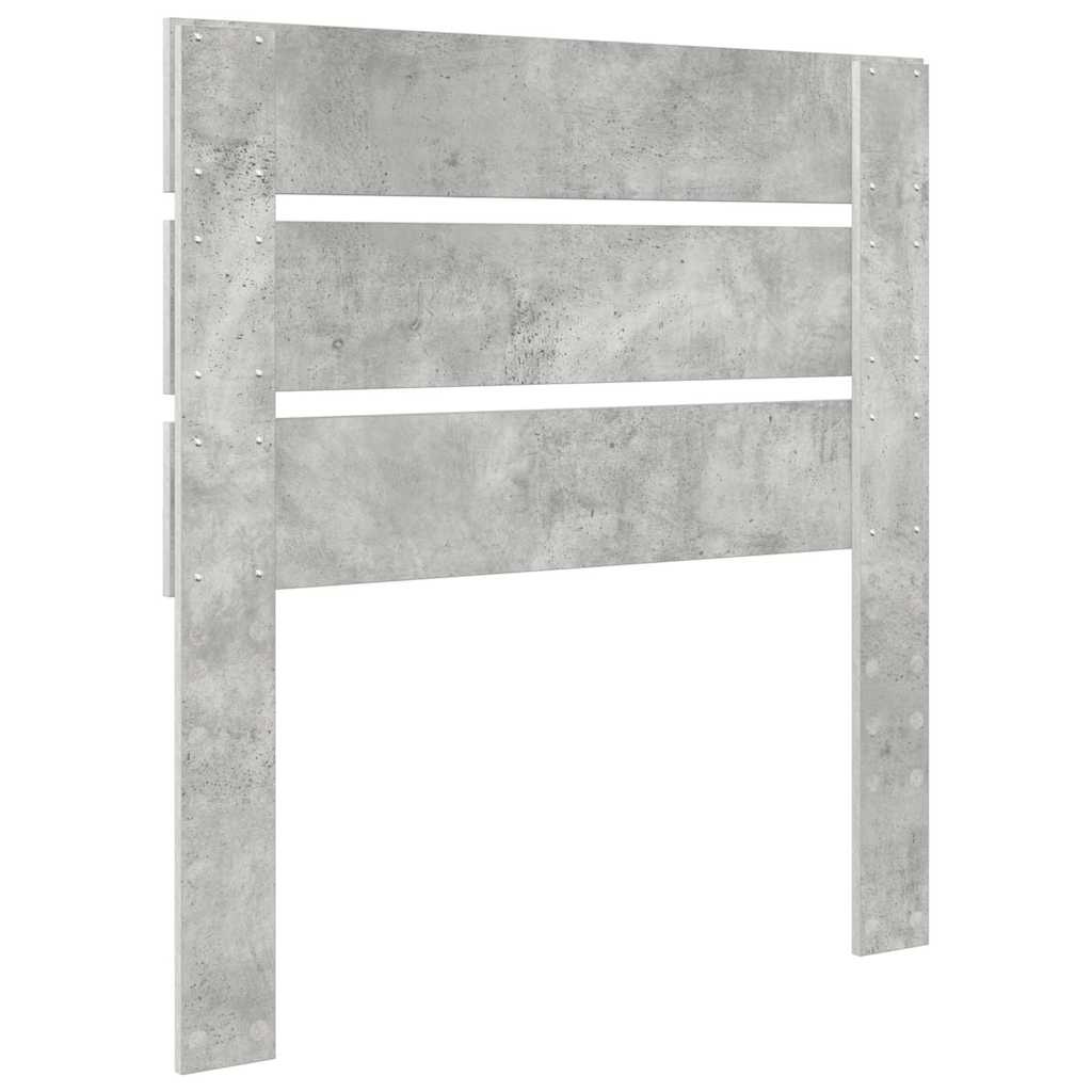 Hoofdbord Met Hoofdeinde Beton Grijs Bewerkt Hout 75 cm Betongrijs