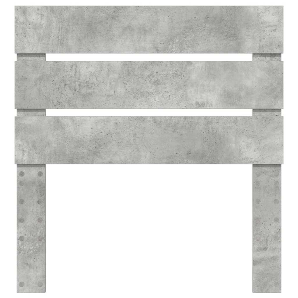 Hoofdbord Met Hoofdeinde Beton Grijs Bewerkt Hout 75 cm Betongrijs