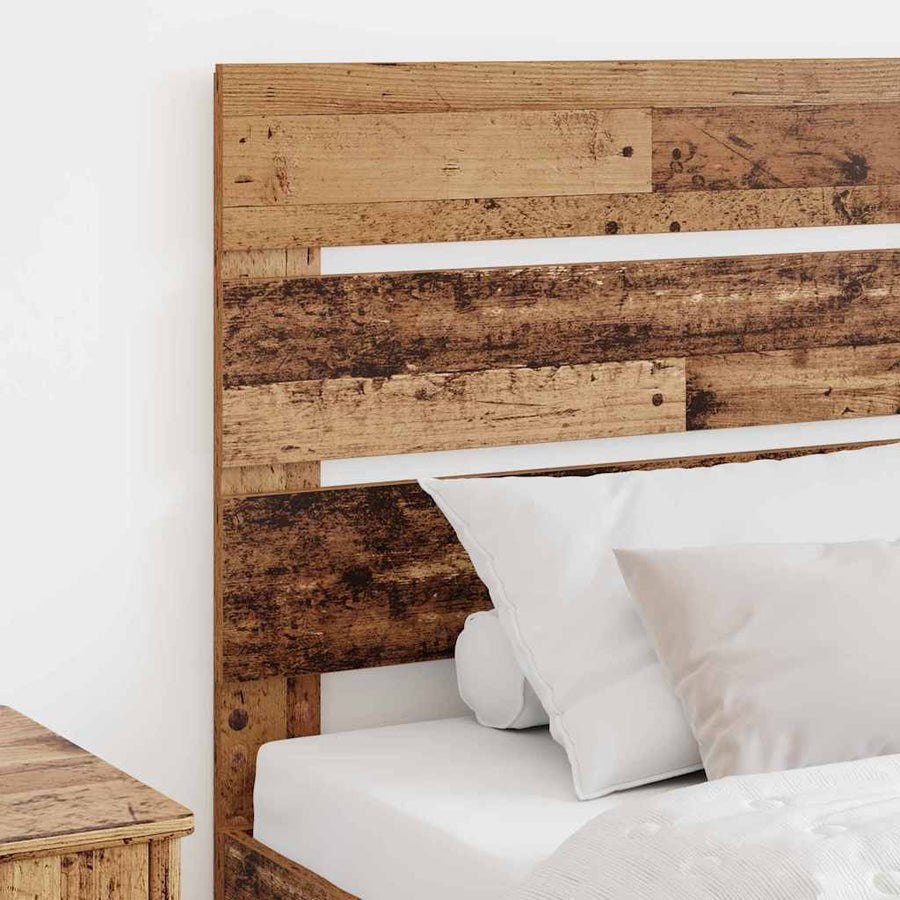 Hoofdbord Met Hoofdeinde Oudhout Bewerkt Hout 75 cm Oud hout