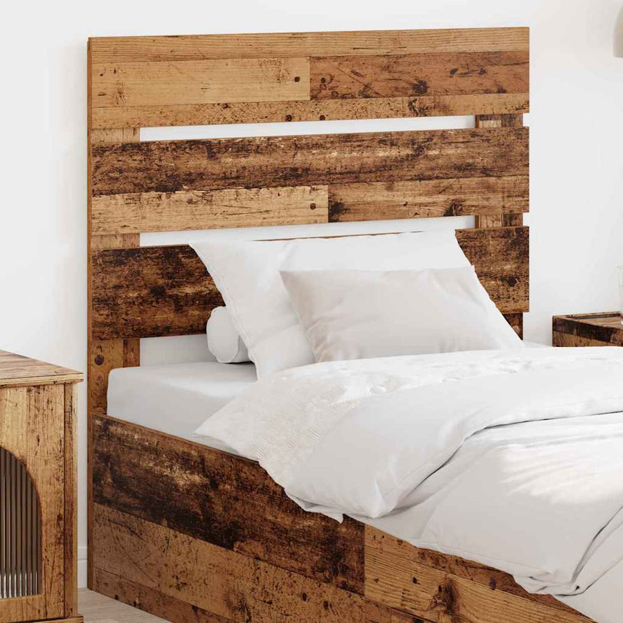 Hoofdbord Met Hoofdeinde Oudhout Bewerkt Hout 75 cm Oud hout