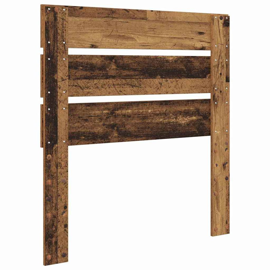 Hoofdbord Met Hoofdeinde Oudhout Bewerkt Hout 75 cm Oud hout