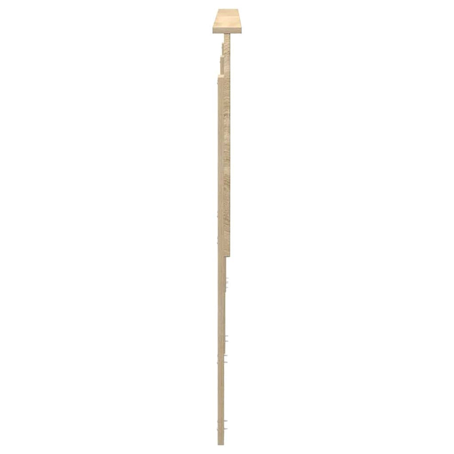 Hoofdbord met hoofdeinde Sonoma Eiken 200 cm Bewerkt hout