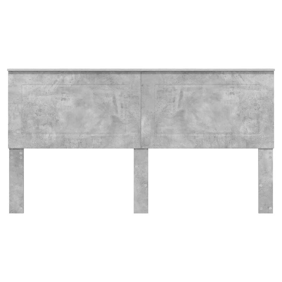 Hoofdbord met hoofdeinde Beton Grijs 200 cm Bewerkt hout