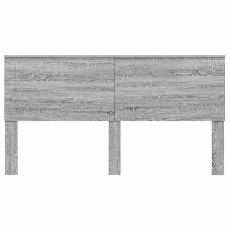 Hoofdbord met hoofdeinde Grijs Sonoma 200 cm Bewerkt hout