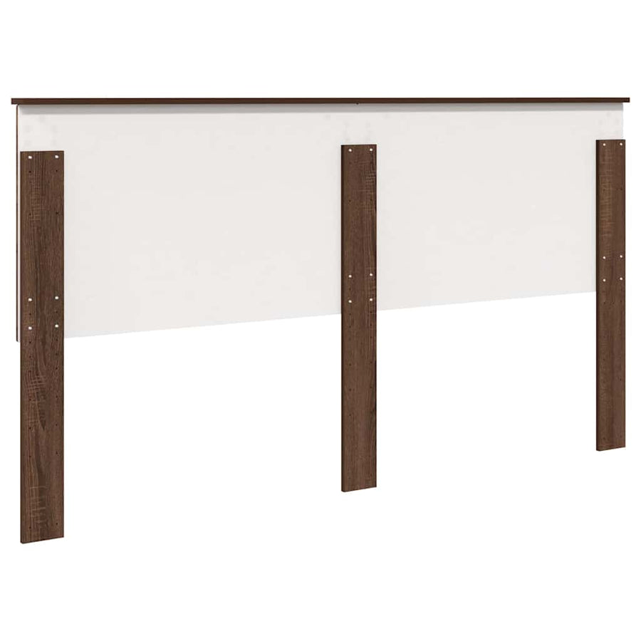 Hoofdbord met hoofdeinde Bruin Eiken 200 cm Bewerkt hout