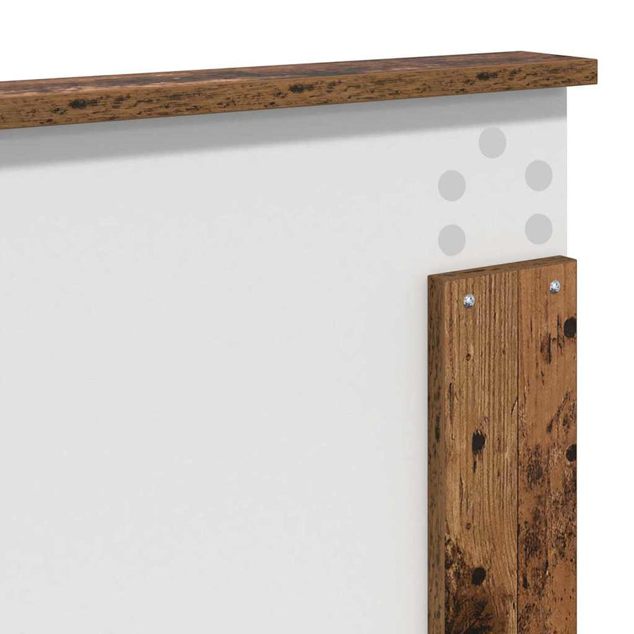 Hoofdbord met hoofdeinde Oud Hout 200 cm Bewerkt hout