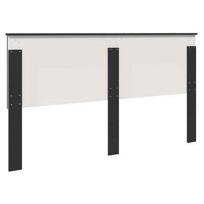 Hoofdbord met hoofdeinde Zwart Eiken 180 cm Bewerkt hout
