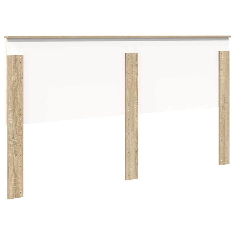 Hoofdbord met hoofdeinde Sonoma Eiken 180 cm Bewerkt hout