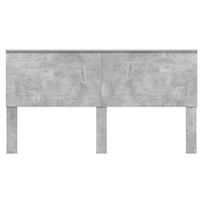 Hoofdbord met hoofdeinde Beton Grijs 180 cm Bewerkt hout