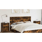 Headboard Smoked oak 180 cm Engineered wood
