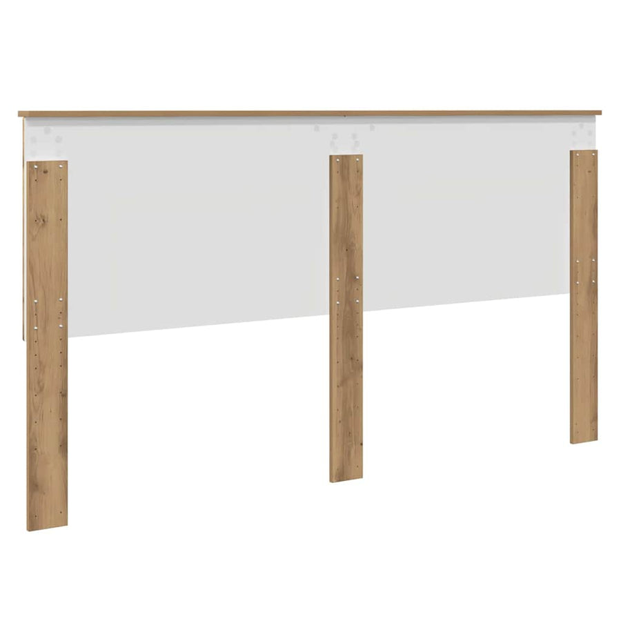 Hoofdbord met hoofdeinde Artisan Eiken 180 cm Bewerkt hout