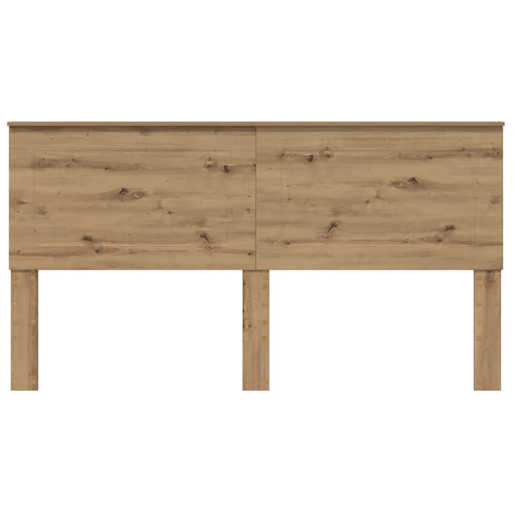 Hoofdbord met hoofdeinde Artisan Eiken 180 cm Bewerkt hout