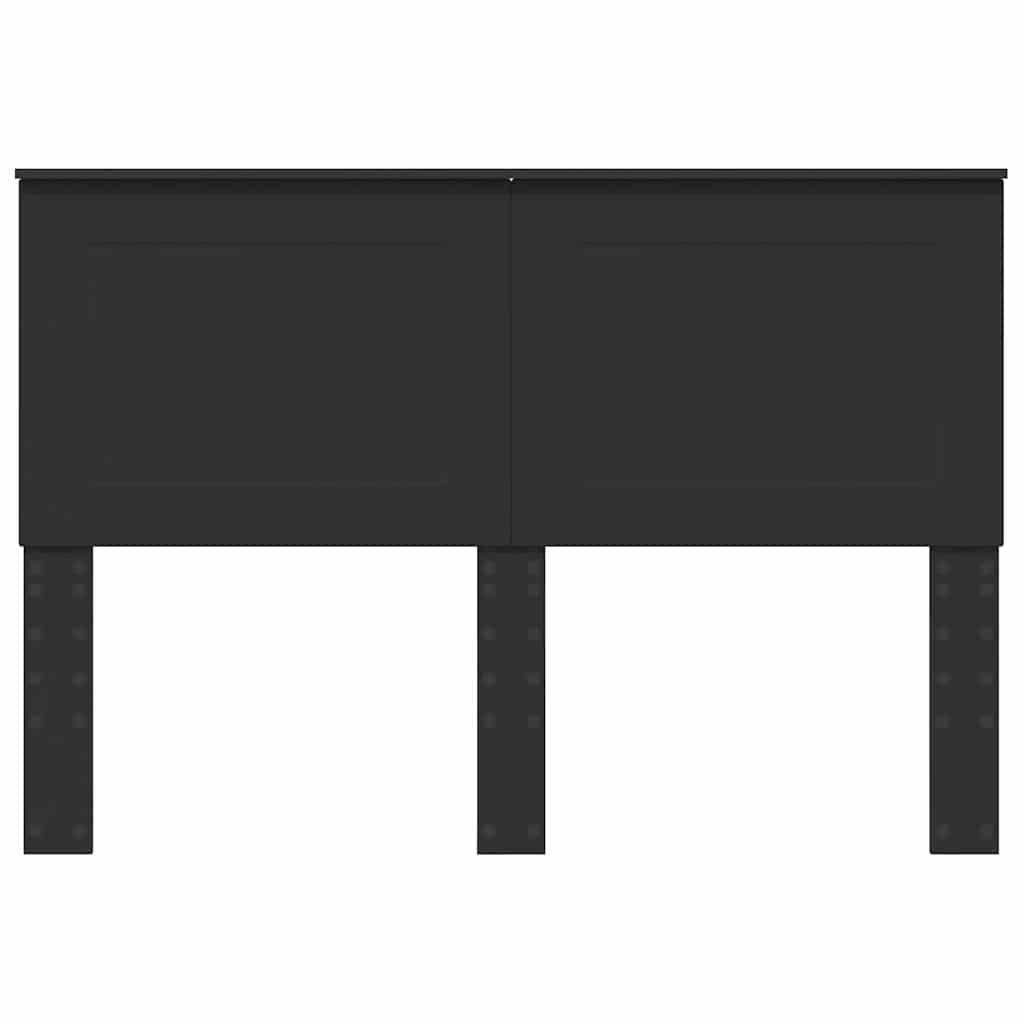Hoofdbord met hoofdeinde Zwart Eiken 160 cm Bewerkt hout