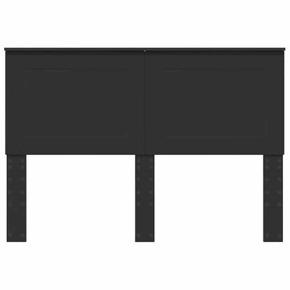 Hoofdbord met hoofdeinde Zwart Eiken 160 cm Bewerkt hout