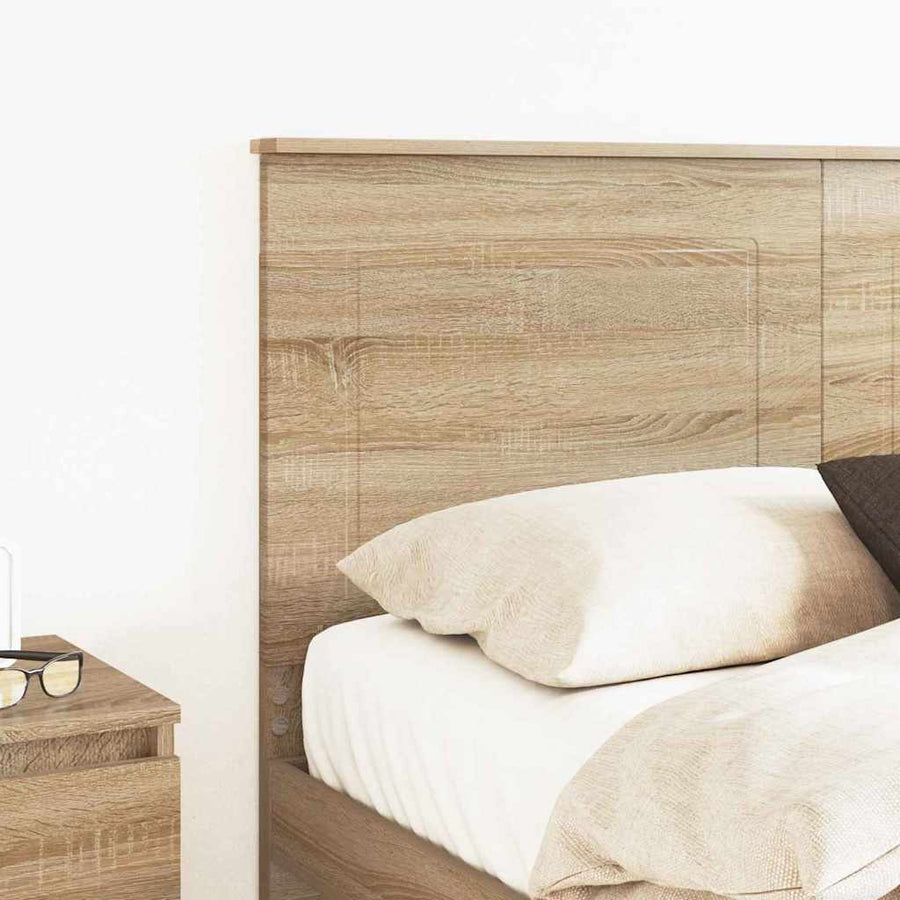 Hoofdbord met hoofdeinde Sonoma Eiken 160 cm Bewerkt hout