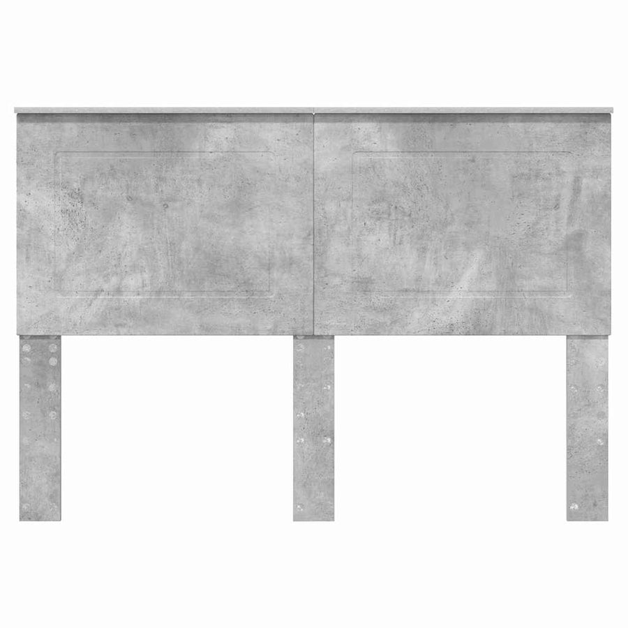 Hoofdbord met hoofdeinde Beton Grijs 160 cm Bewerkt hout