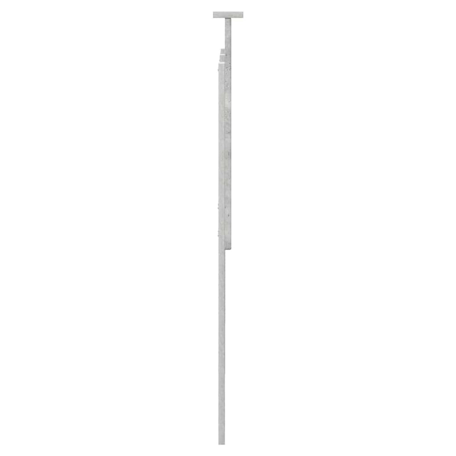 Hoofdbord met hoofdeinde Beton Grijs 160 cm Bewerkt hout