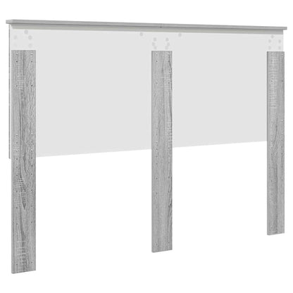 Hoofdbord met hoofdeinde Grijs Sonoma 160 cm Bewerkt hout