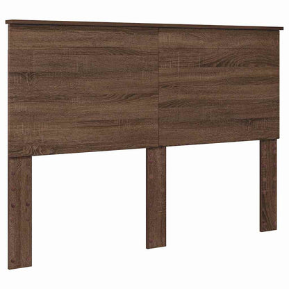 Hoofdbord met hoofdeinde Bruin Eiken 160 cm Bewerkt hout