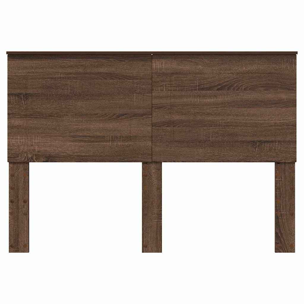 Hoofdbord met hoofdeinde Bruin Eiken 160 cm Bewerkt hout