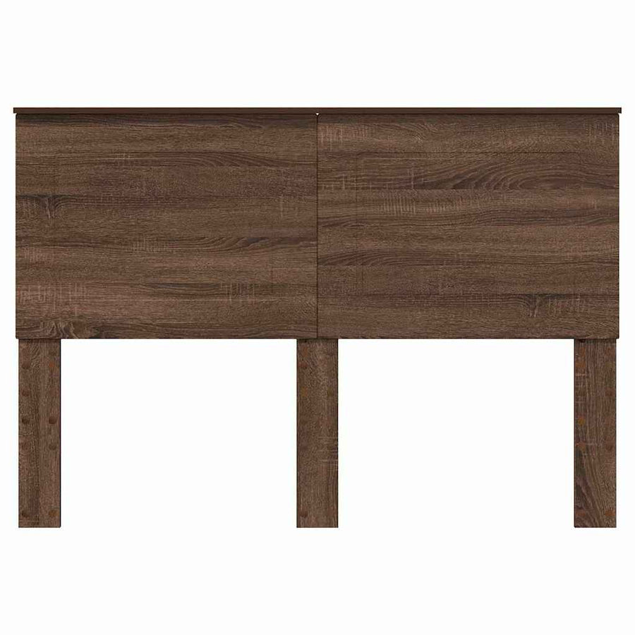 Hoofdbord met hoofdeinde Bruin Eiken 160 cm Bewerkt hout