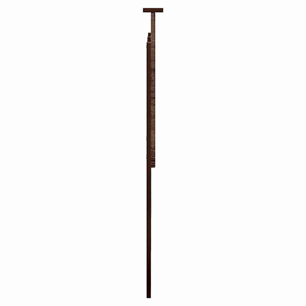 Hoofdbord met hoofdeinde Bruin Eiken 160 cm Bewerkt hout