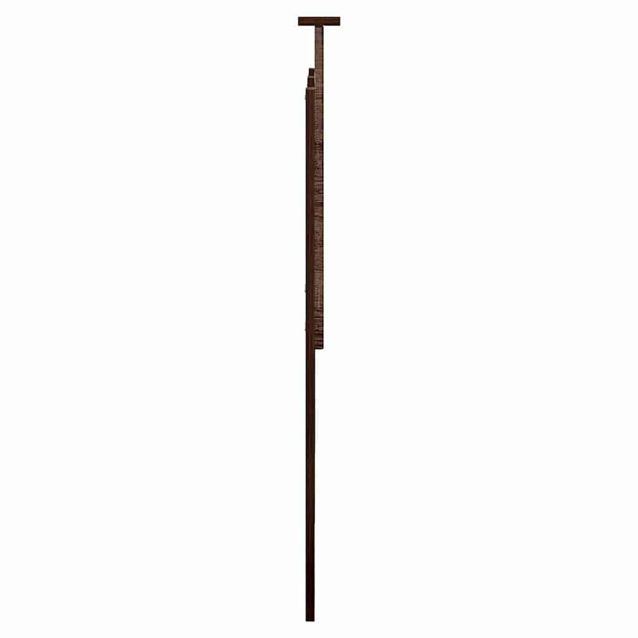 Hoofdbord met hoofdeinde Bruin Eiken 160 cm Bewerkt hout