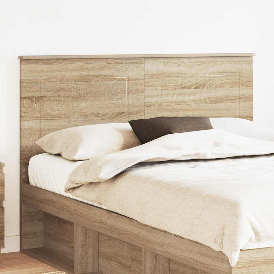 Hoofdbord met hoofdeinde Sonoma Eiken 150 cm Bewerkt hout