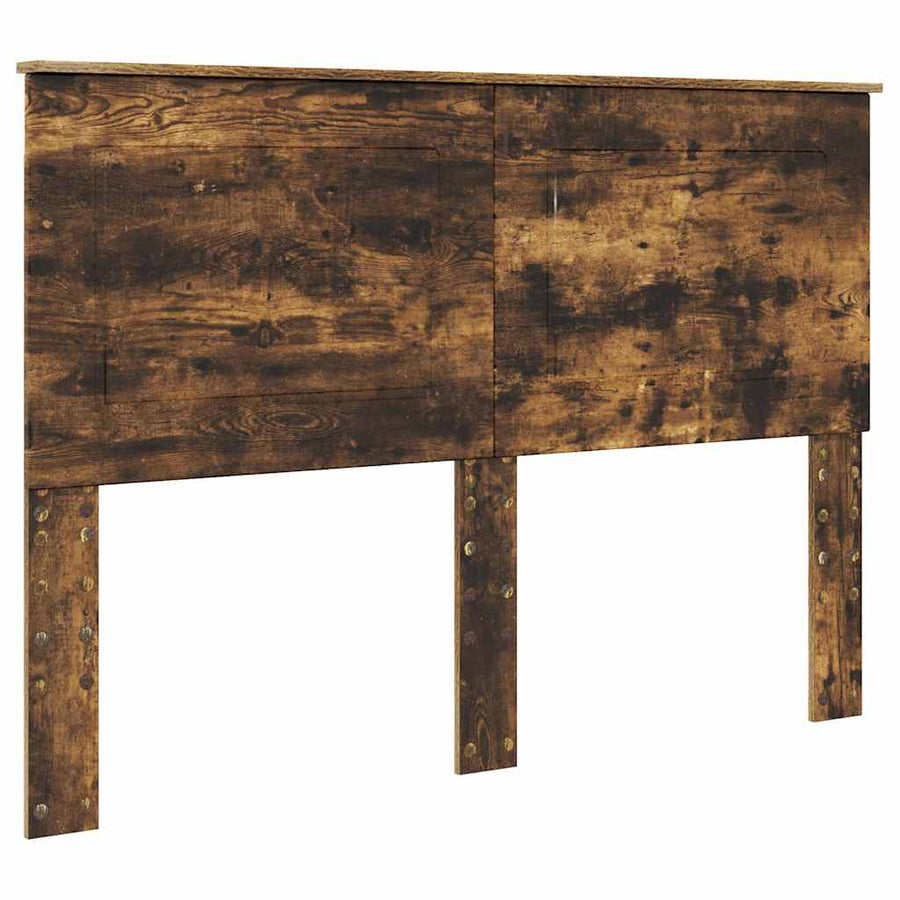 Hoofdbord met hoofdeinde Gerookt eiken 150 cm Bewerkt hout