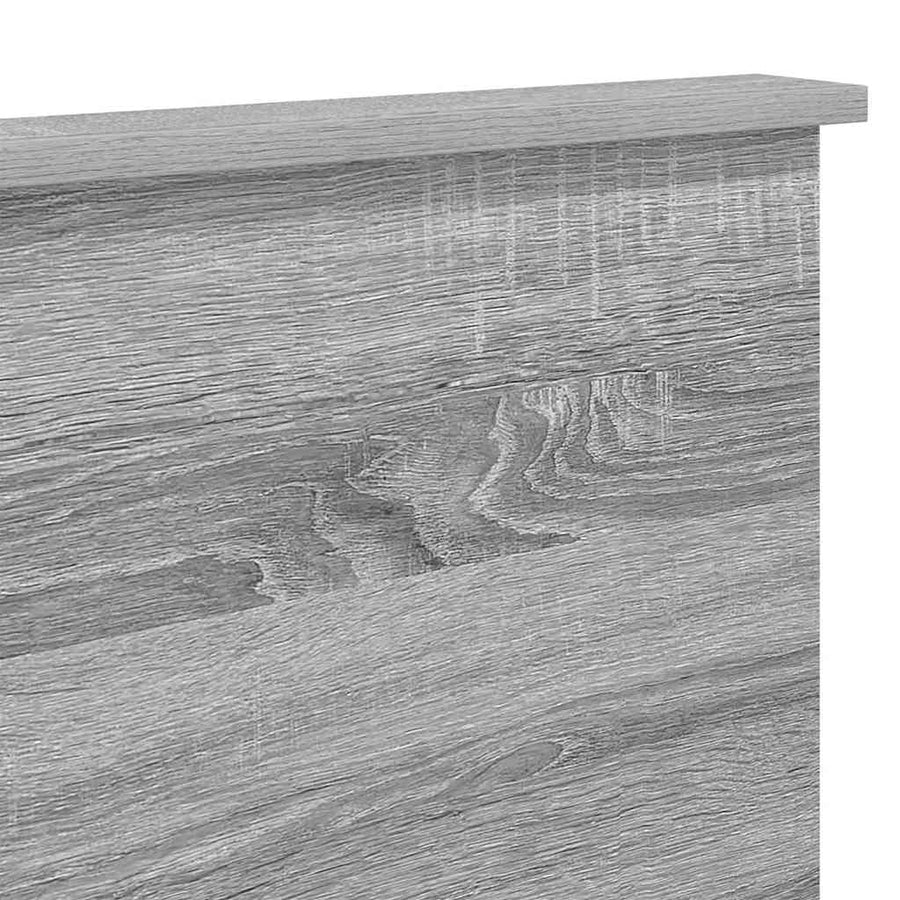 Hoofdbord met hoofdeinde Grijs Sonoma 150 cm Bewerkt hout